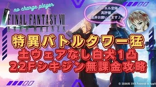 【FF7EC】特異バトルタワー・猛 B22F ベヒーモス・シキジン 無課金攻略【ff7ec】【エフエフ7エバークライシス】【無課金】