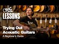 Trying Out Acoustic Guitars (5 MOST Important Steps) | A Beginner's Guide