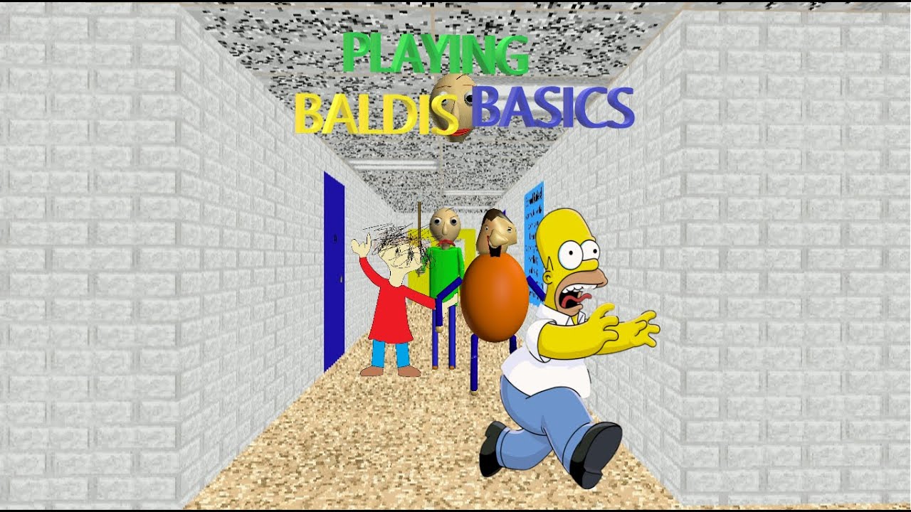 Playing Baldis Basics Youtube