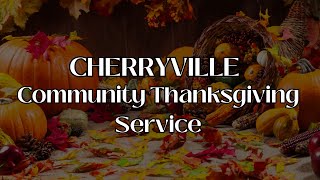 2023 Cherryville Community Thanksgiving Service