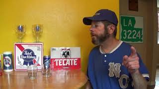 Louisiana Beer Reviews: Pabst Blue Ribbon vs. Tecate