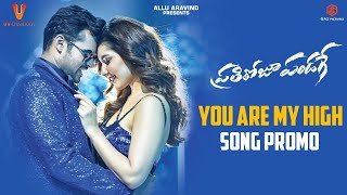 You Are My High HD Video Song Promo - Prati Roju Pandaage Songs | Sai DharamTej, Raashi Khanna