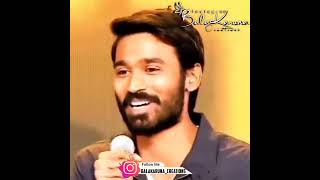 Dhanush feeling interviewe about her songs #shorts #dhanush