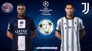 PES 2021 • PSG Vs Juventus "Livello Leggenda" 1°Giornata UEFA Champions League 2022/23