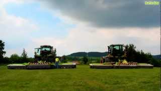 2x CLAAS XERION 3800 TRAC VC + CLAAS 9300C Disco Duo / CLAAS Disco 3100 FC Profil | HD 720p video |