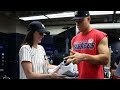 Caitlin Clark calls Aaron Judge 'huge and swole' during visit to Yankees game