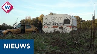 Woonwagenbewoners voeren actie in Wateringse Veld - OMROEP WEST