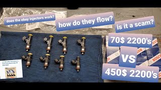 Do 70$ china Injectors beat the real 450$ Bosch units! The 2200 cc Injector test you need to see!