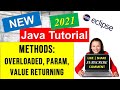 Java Methods | Java Overloaded Methods | Java Value Retuning Methods | Java Method Parameters
