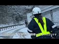 国道421号積雪 立往生！！ 警察出動で誘導するも大混乱