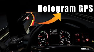 ETS2 Mods v1.43 | Hologram GPS Display | ETS2 Mods