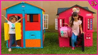 Laurinha Pretend Play with LOL Toy House for Kids