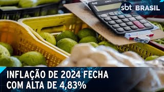 Alimentos mais caros: inflação fecha com alta de 4,83% e ultrapassa a meta | SBT Brasil (10/01/25)