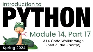 Python - Module 14 - A14 Code (Spring 2024)