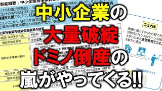 【悲報】事業再構築補助金第１次公募、８割近くが落第！？中小企業の大量破綻、ドミノ倒産が起きる！