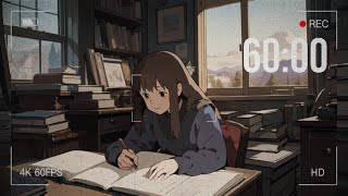 [Playlist] Deep focus, Study with me, 1hour timer, Lofi-chill mellow.