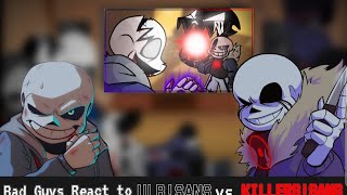 || GachaClub Bad Guys React to LB!SANS vs KILLERS!SANS ||