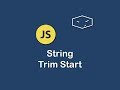 string trim start in javascript