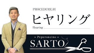 オーダースーツができるまで①ヒヤリング【東大阪オーダースーツ専門店 “Peperoncino-SARTO\