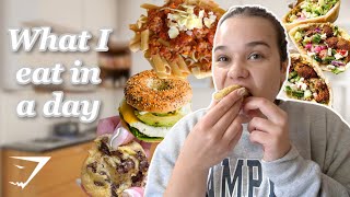 WHAT I EAT in a day as a mid-sized girl *non-restrictive, healthy*