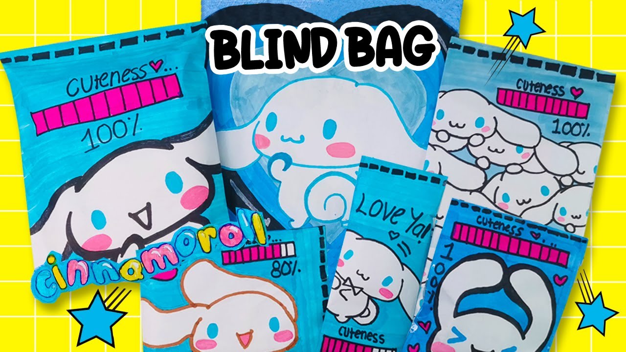 Blind Bag Paper 💙 Cinnamoroll 🔷 ASMR / Satisfying Opening Blind Bag ...