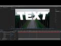 camera fly through 3d text tutorial in after effects