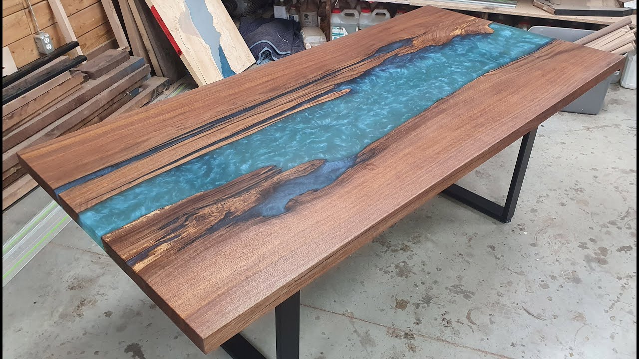 How To Make Epoxy Table Youtube