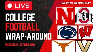 Preview Wednesday! | College Football Wrap-Around LIVE | Wednesday, October 23rd