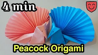 How to make a peacock Origami peacock out of paper