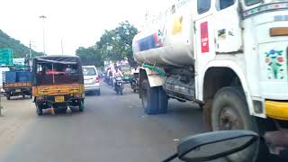 [Bike View] Driving In Vijayawada Prakasam Barrage To Undavalli Caves