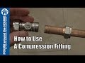 How to use a compression fitting. Compression plumbing tutorial. Plumbing for beginners!