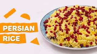 How to Prepare Persian Jeweled Rice with Saffron