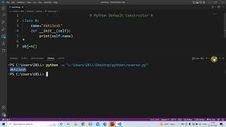Default Constructor in Python | Python OOP Tutorial for Beginners | init Method @NextGen97