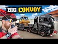 BIG! CONVOY!!! WITH AUTO PLANT WITH LIEBHERR DOZERS