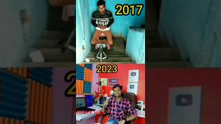 First Video Manoj Dey  On YouTube😱 Motivation // 2017 vs 2023 #shorts @Manoj dey
