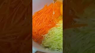 Carrot Cabbage Egg Omelette