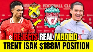 Wow‼ 🚨BREAKING NEWS‼ ✅ Trent Rejects Real Madrid! Nunez Future and Mo Salah Inspiration | LFC News