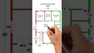 The Ultimate 4 BHK House Plan - 33x40 Design Explained!