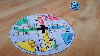 How to make a LUDO GAME at home | DIY | Board, Dice & Tokens  | New Design LUDO