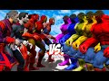 TEAM RED ZOMBIE VS TEAM BIG HULK COLOR - EPIC SUPERHEROES WAR