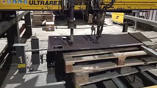 Retrofit esab CNC plasma with dthc. esab suprarex uxd-p2500. test cut