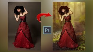 How to blur  & Change  Background in Photoshop | Photoshop Manipulation Tutorial