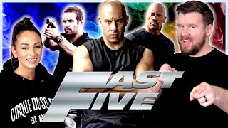 My wife watches FAST FIVE for the FIRST time || Movie Reaction