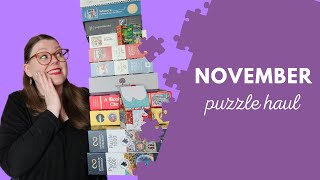 November Puzzle Haul - 2024