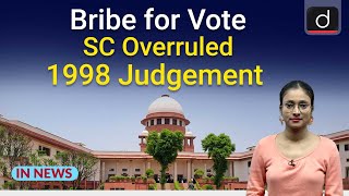 SC’s Ruling on JMM Bribery Cases | InNews | Drishti IAS  English