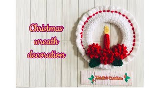 Easy and simple crochet wreath #crochet #veryeasyandsimple #crochettutorial #zhille’screation