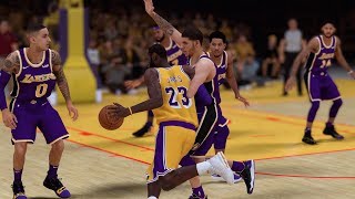 LeBron James vs The Entire Los Angeles Lakers Team! | NBA 2K19