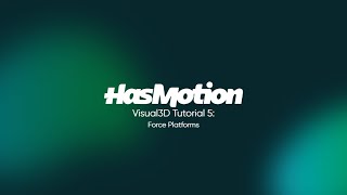 Visual3D Tutorial 5 Force Platforms