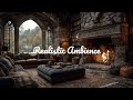 🔥 Cozy Rain & Fireplace in Scottish Highlands Castle | No Ads | Sleep, Relax & Focus 🌧️🏰