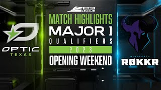 @OpTicTexas vs @ROKKRMN  | Major I Qualifiers Week 1 Highlights | Day 1
